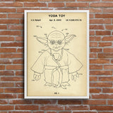 Yoda Toy Vintage Poster