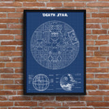 Death Star Blueprint v2 Poster