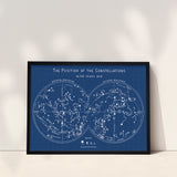 The Constellations Blueprint - Yıldız Haritası Poster