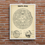 Death Star Vintage Poster v2