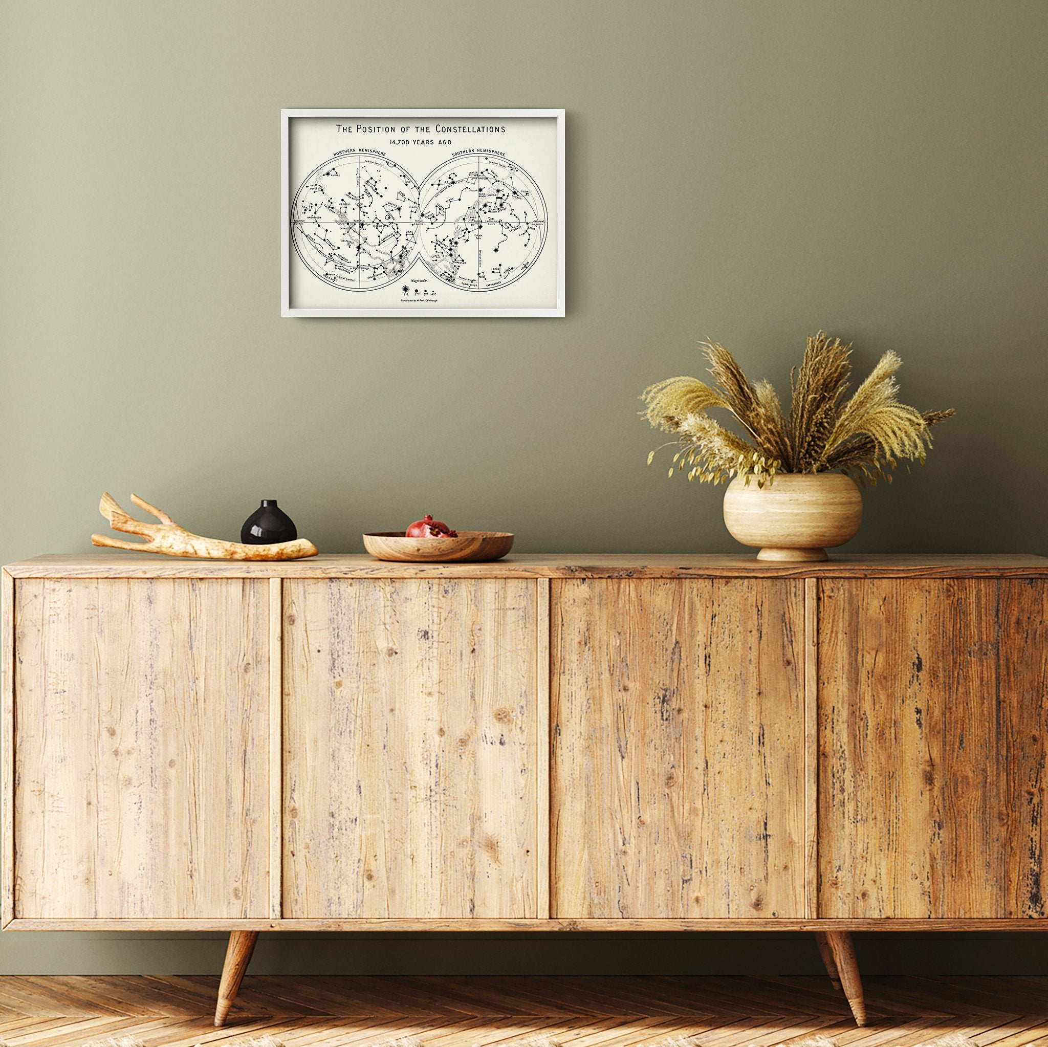 Ivory Poster The Constellations Ivory - Yıldız Haritası Poster | thelucidlab