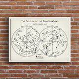 The Constellations Ivory - Yıldız Haritası Poster