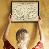 The Constellations Vintage - Star Chart Poster