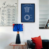 Basketball Net Blueprint Poster