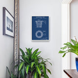 Basketball Net Blueprint Poster