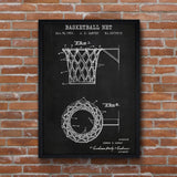 Basketball Net Chalkboard Poster