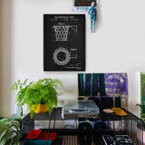 Basketball Net Chalkboard Poster