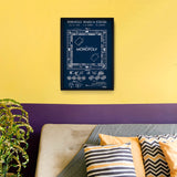 Monopoly Navy Blue Poster