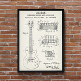 Gibson Les Paul Guitar Ivory Poster
