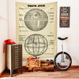 Death Star Vintage Duvar Örtüsü