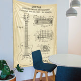 Gibson Les Paul Guitar Vintage Wall Cover