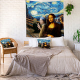 Mona Lisa- İnci Küpeli Kız The Starry Night Duvar Örtüsü