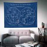 The Constellations Blueprint - Yıldız Haritası Duvar Örtüsü