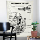 Millennium Falcon Ivory Wall Cover