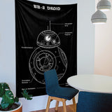 BB-8 Droid Chalkboard Duvar Örtüsü