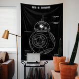 BB-8 Droid Chalkboard Duvar Örtüsü
