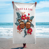 C'est La Vie Beach Towel