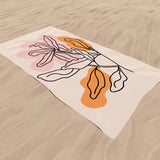 Pastel Flower - Plaj Havlusu Çiçekli