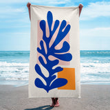 Pastel Leaf - Leafy Beach Towel