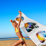 Perspective Butterfly - Butterfly Beach Towel