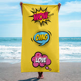 Pop Art - Comics Beach Towel