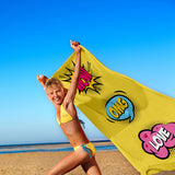 Pop Art - Comics Beach Towel