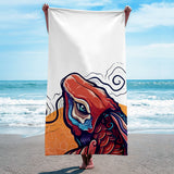 The Great Goldfish v2 - Fish Beach Towel