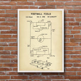 Football Field Vintage - Futbol Sahası Poster